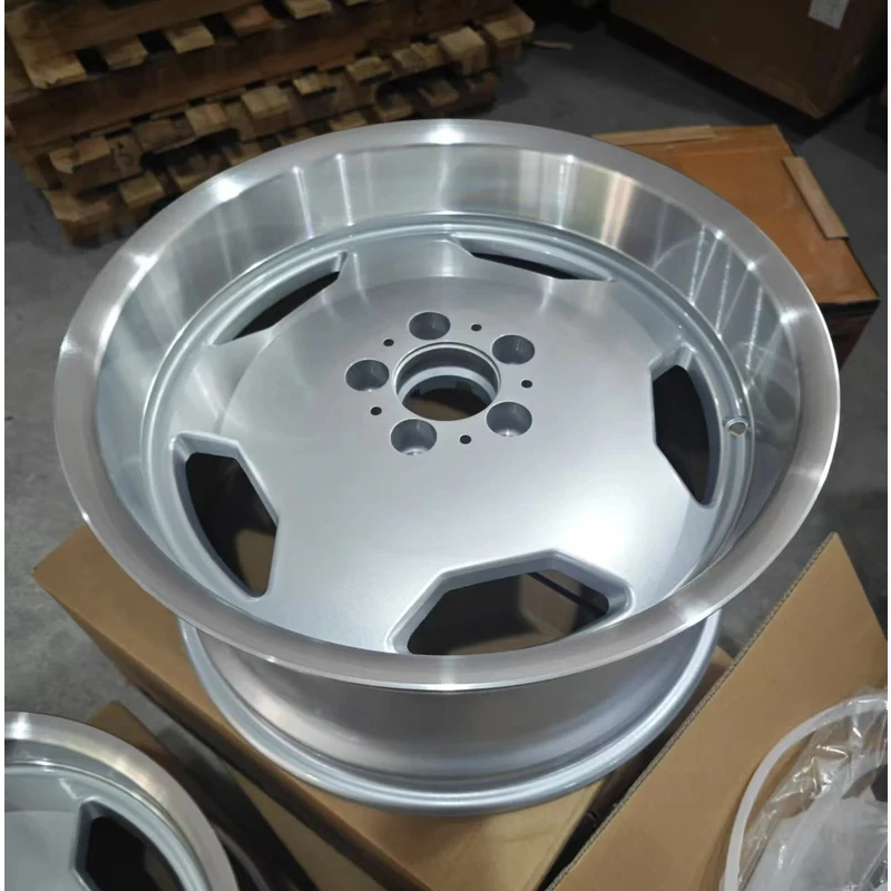 Retro Monoblock Alloy Wheel Assembly, TPREP‑Style Deep‑Dish Concave 17/18 Inch 5X112 Specs Compatible With W210 W124 W123 W129
