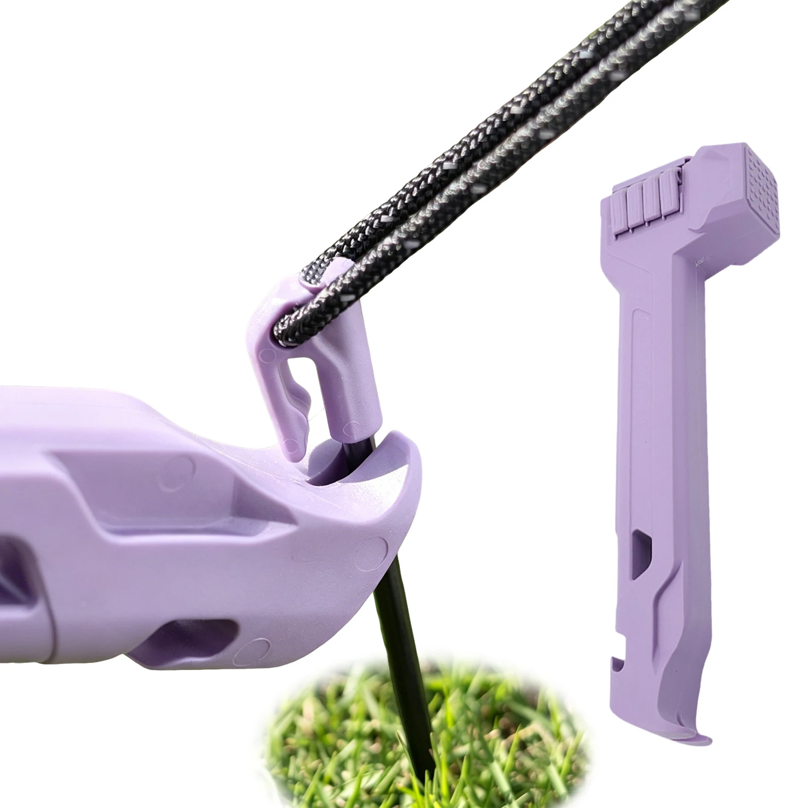 Puller Claw Anti-slip Multi-Functional Tent Hammer Lightweight with 8 Steel Stake for Camping Stakes Tent Pegs Garden