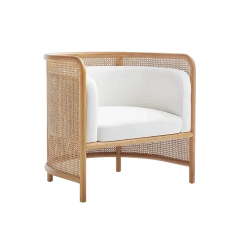 Rattan sofa chair, single small apartment living room balcony small sofa casual sofa chair
