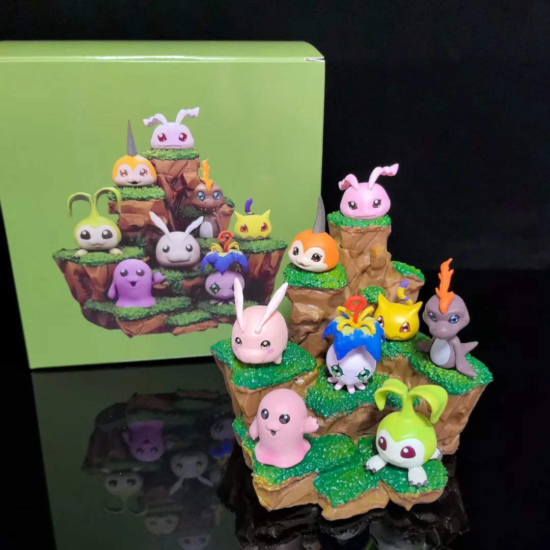 

Digimon Figure Set - Gabumon Pyocomon Koromon Mochimon Tokomon Plotmon Cute Mini Pvc Collectible Anime Figures Toy