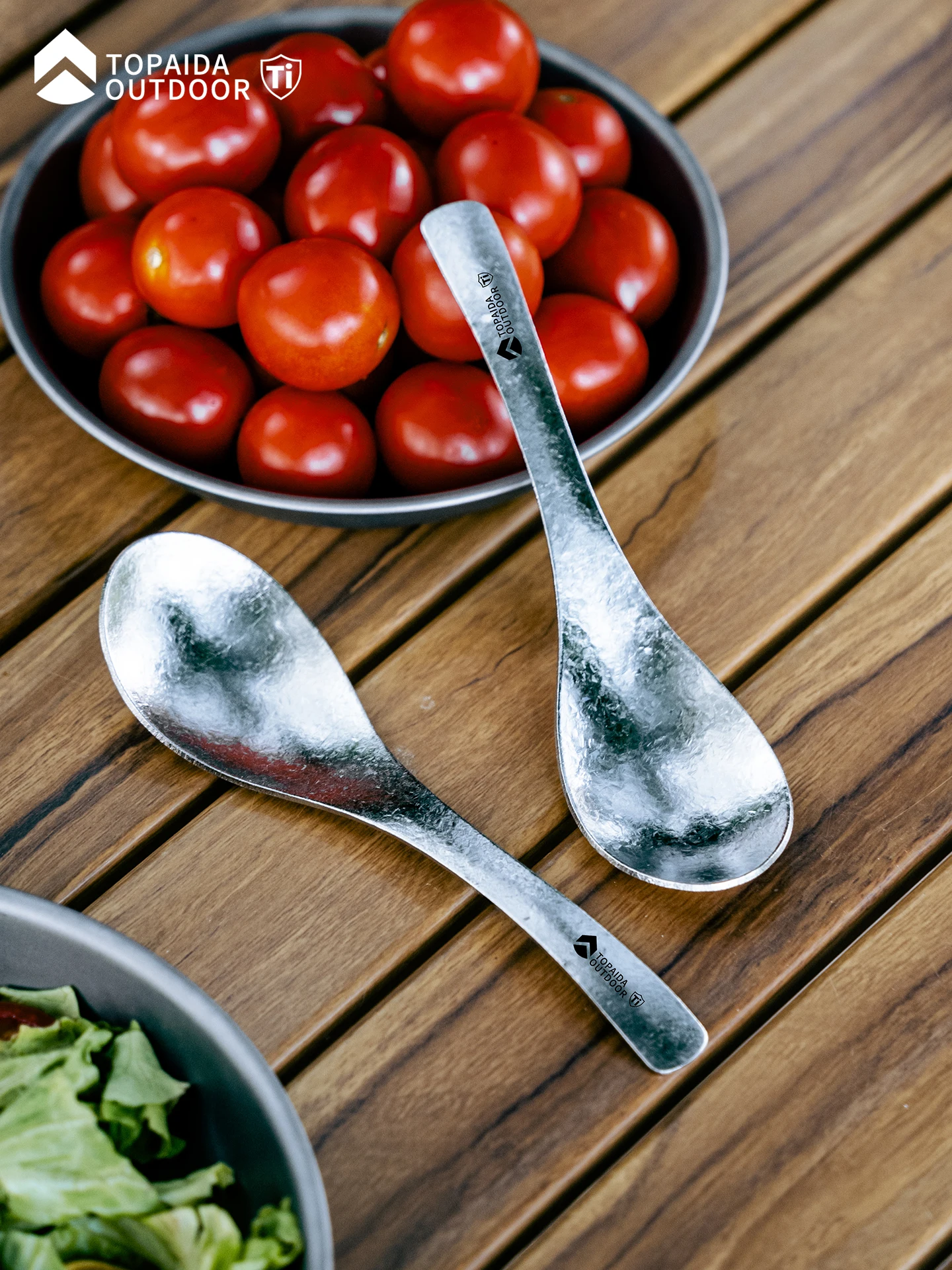 Tragbarer Löffel aus reinem Titan für Kinder, für den Heimgebrauch, Suppenlöffel, Earl Grey Teelöffel, Suppenkelle, Utensilien für Camping und Reisen im Freien