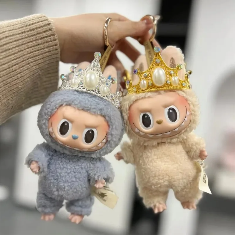 

For 17cm Labubu Idol Doll Retro Crown Plush Doll DIY Girl Accessories