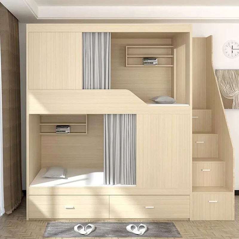 Modern simple solid wood hotel apartment space capsule all-inclusive solid wood integrated combination