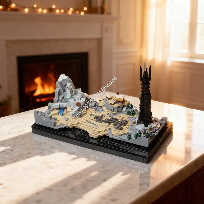 

638pcs MOC LOTR The Two Towers Helm S Deep Orthanc Hobbit Lord Rings Model Festival Gift Building Toys Blocks Construction