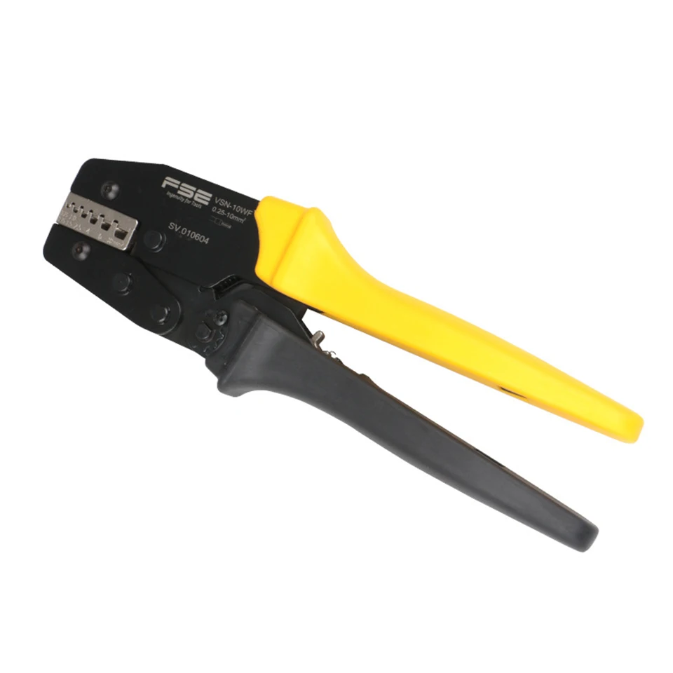 Self-Adjustable Ratchet Ferrule Crimping Tool, Terminal Crimper Pliers for Insulated & Non-Insulated Electrical Connectors VSN