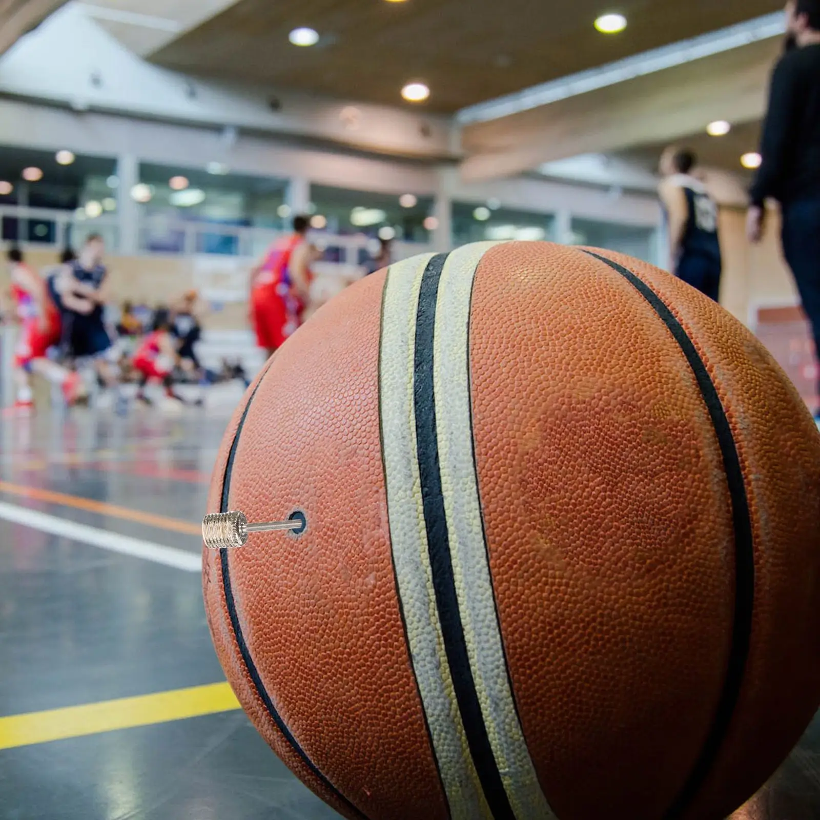 40pcs 인플레이션 바늘 농구 축구 축구 공 핀 배구 금속 플라스틱 펌프 바늘 공 액세서리