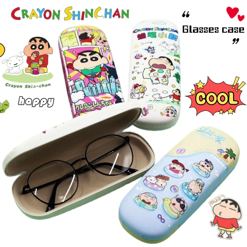 

Новый милый футляр для очков с персонажами мультфильма «Крейон Шин-чан» (Бучан, Нохара Хироши, Сато Масао), прочный и долговечный, для студентов, коробка для хранения очков.