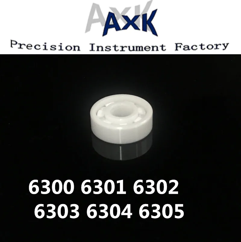 

Axk Limited 1pcs High Quality 6300 6301 6302 6303 6304 6305 6306 Full Zro2 Ceramic Ball Bearing Zirconia