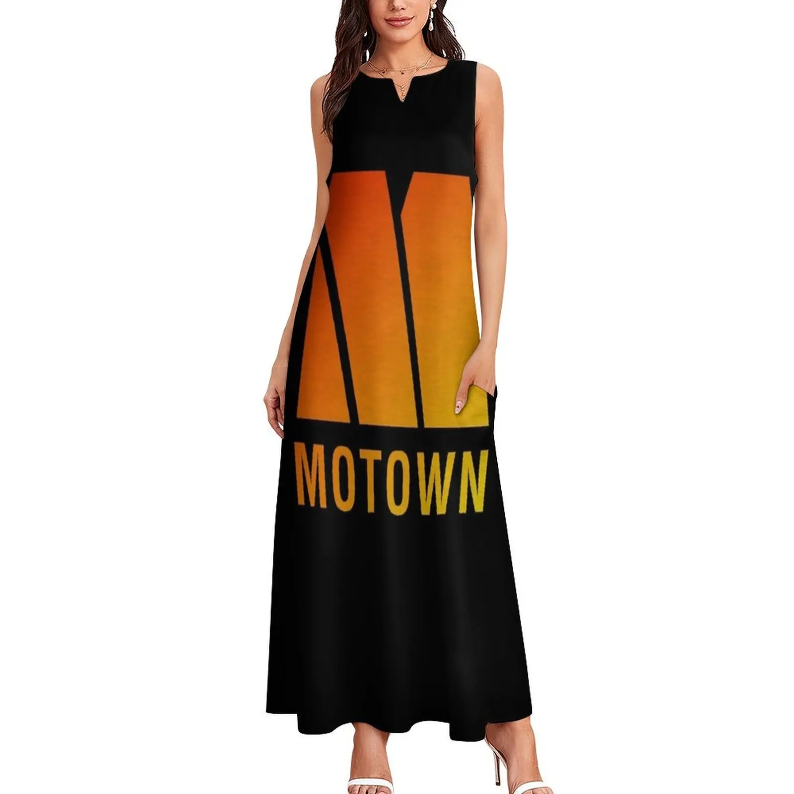 Motown Records - Logo Long Dress elegant dress Women's dresses Long veiled dresses evening dress ladies