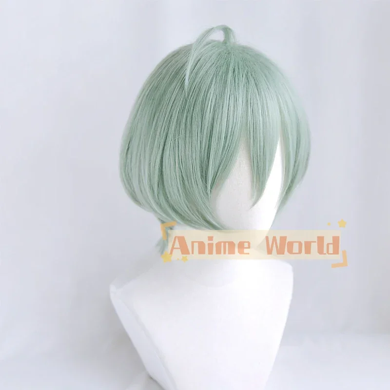 IDOLiSH7 ISUMI HARUKA Light Green Short Game Role Play Synthetic Hair Carnival Halloween Party Cosplay + Free Wig Cap