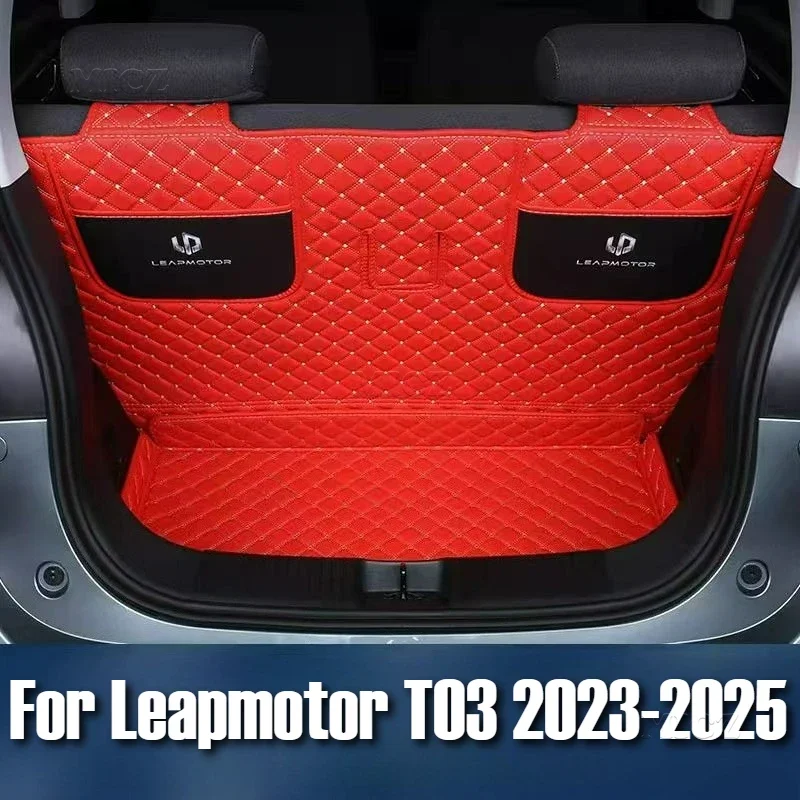 

Trunk Waterproof Tray Cargo Anti-Slip Boot Rear Floor Trunk Mat Storage Pad Car Accessories For Leapmotor T03 2023 2024 2025