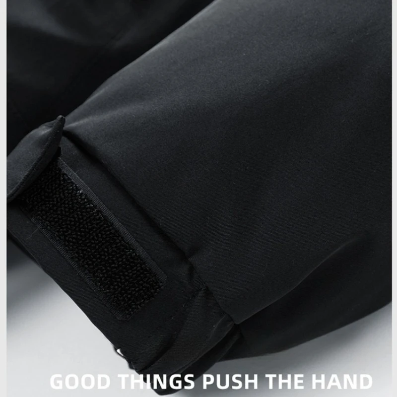 معطف رجالي سميك مبطن بالقطن، نمط ملابس العمل في الهواء الطلق، يحافظ على الدفء في موسم الخريف والشتاء.