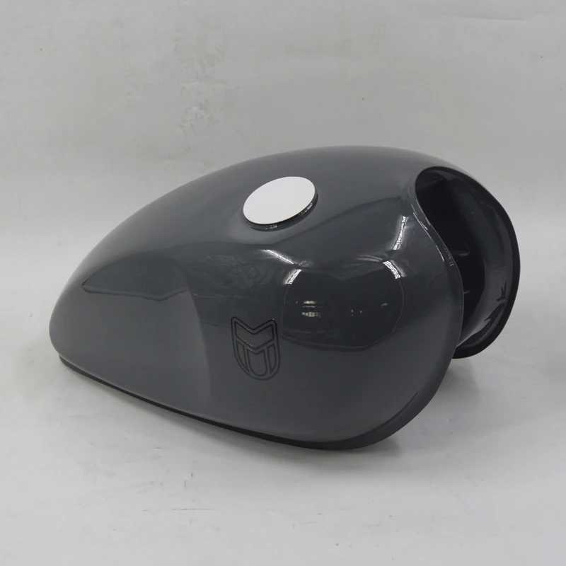 Motorcycle TANK - 12 LITRE - GLOSS GREY For MUTT Motorcycle Original Parts MPT-0346 - Image 2