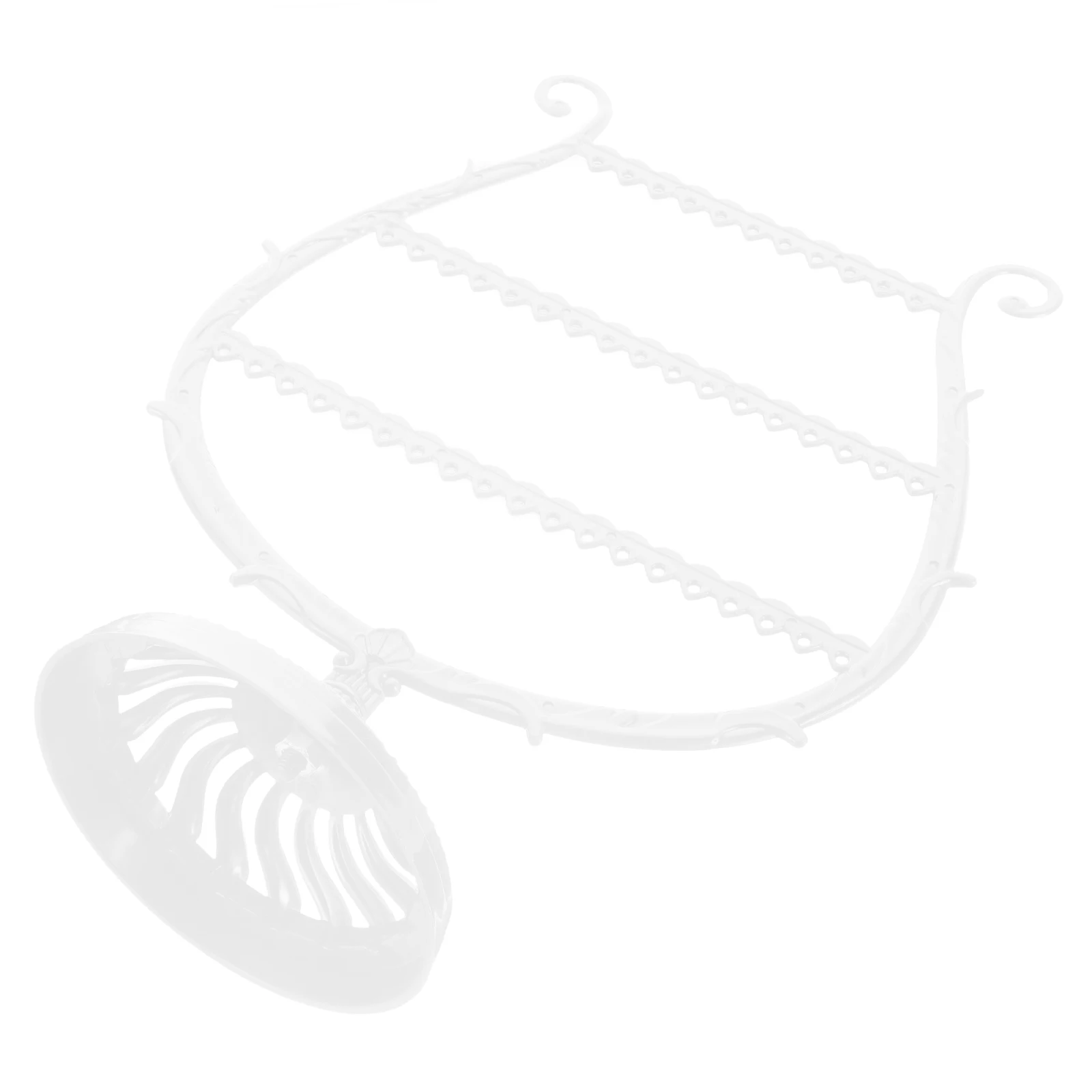 Jewelry Display Earring Tower Rack White Necklace ganizer Earring Holder Bracelet Tower Rack Storage Solution for Girls