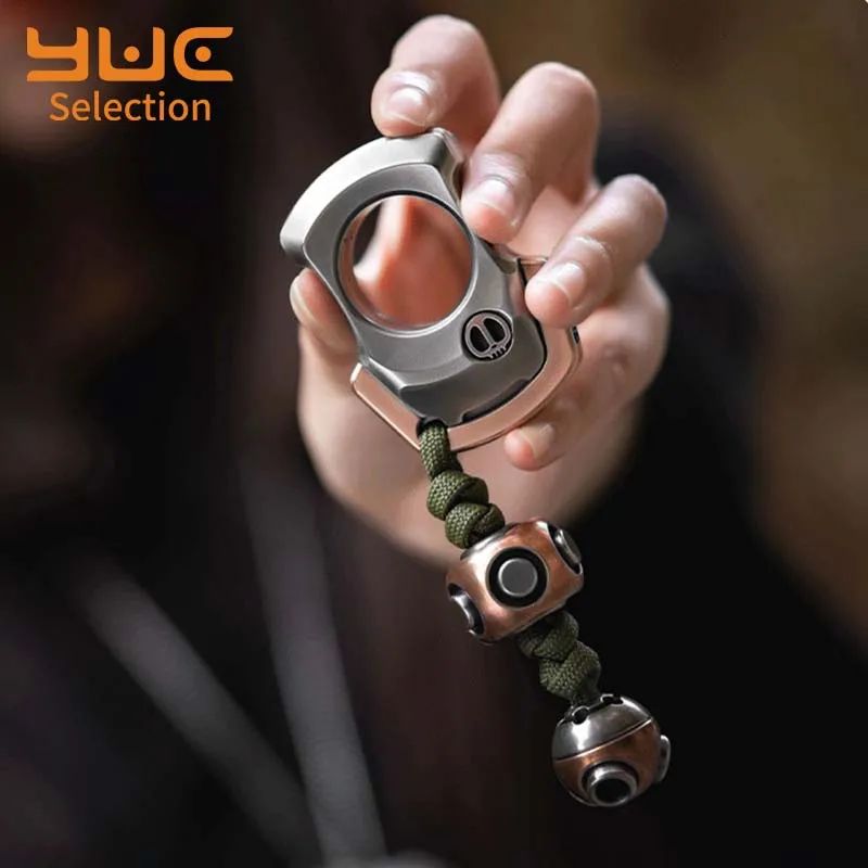 YUC Knuckle Duster Anxiety Rings Magnetic Fidget Slider Lautie X MTAK Antistress Toy Adults Magnet Ring Defense Brass Knuckles