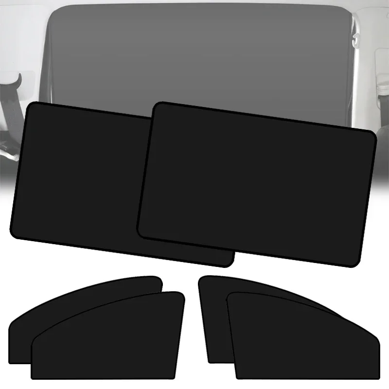 Car Magnetic Window Sunshades With 4pc UV Protection Function Privacy Sunshade Window Cover Middle Plate Privacy Curtain amagi