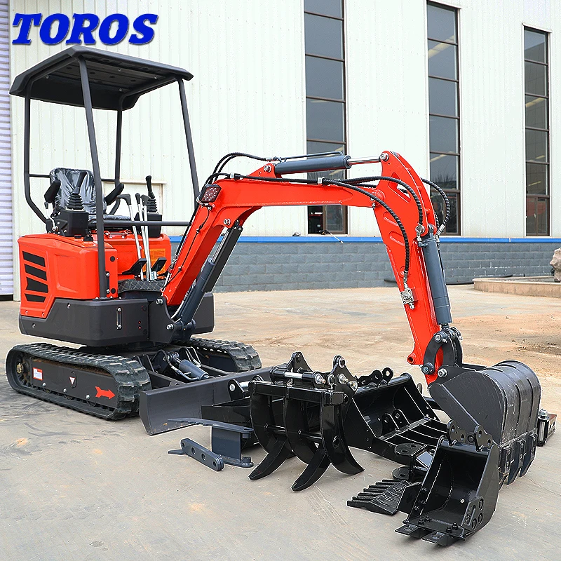 Micro Kleine Digger Mini Bagger Kleine 1 2 Ton 1800Kg Mini Graafmachine Met Aangepaste Kleuren Met Ce Certificering Beste Kwaliteit