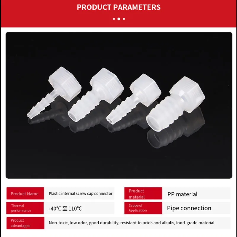 1/2/3/4/6 Point Plastic Barbed Female Thread Fitting | Leakproof Quick Connector for Water/Air/Oil Hose | Multi-Size Kit