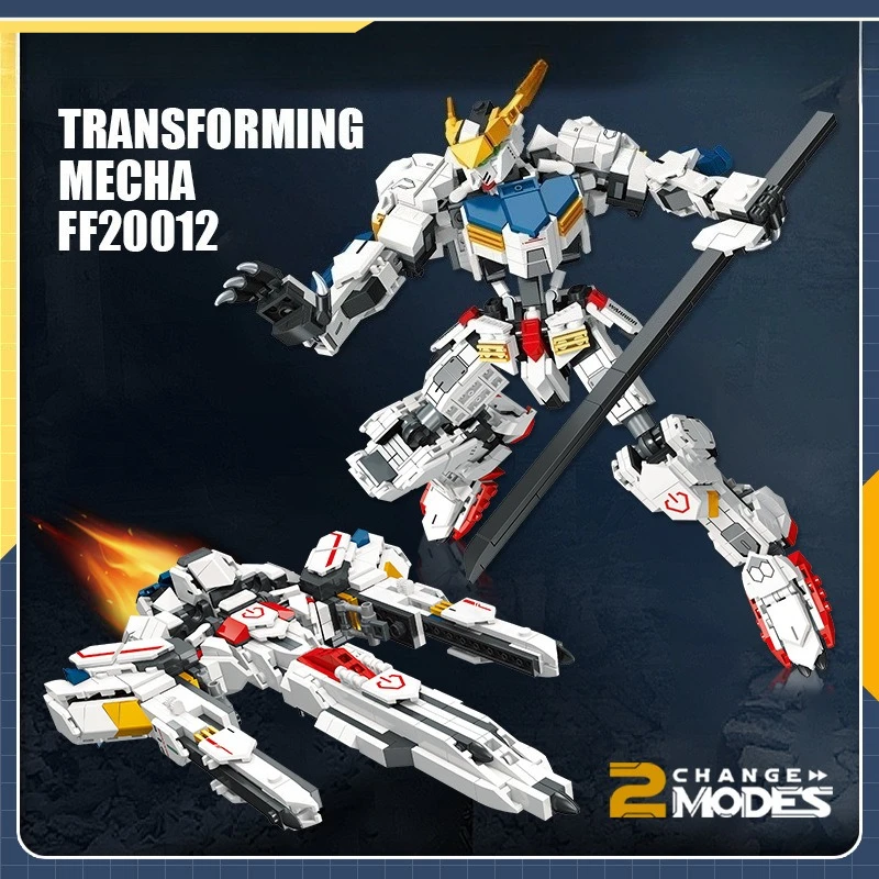 멋진 메카 이중 변신 피규어, 블록 장난감, 수집용 장식품 및 선물