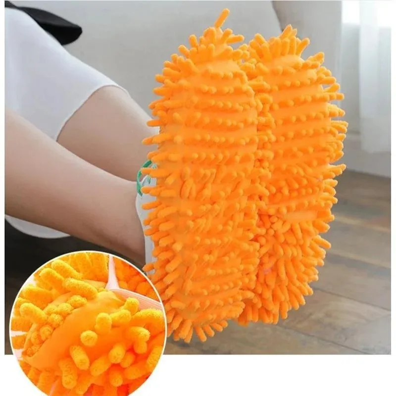 Chenille Multifunction Floor Dust Cleaning Slippers Washable Microfiber Lazy Home Shoes  Household Cleaning Accessories