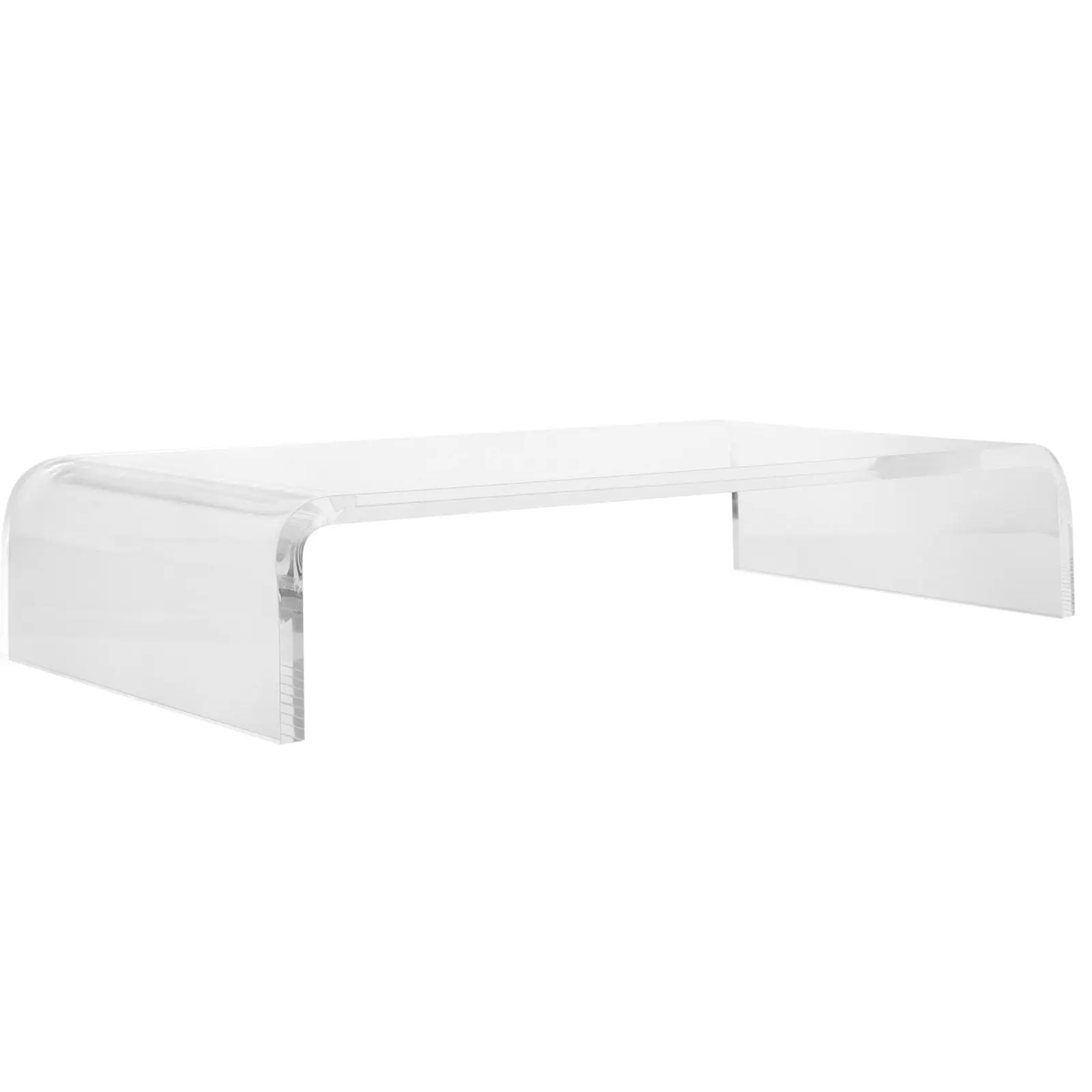 

Clear Keyboard Protective Case with Acrylic Monitor Stand Integrated Design Space Efficient Keyboard Cover and Computer Riser