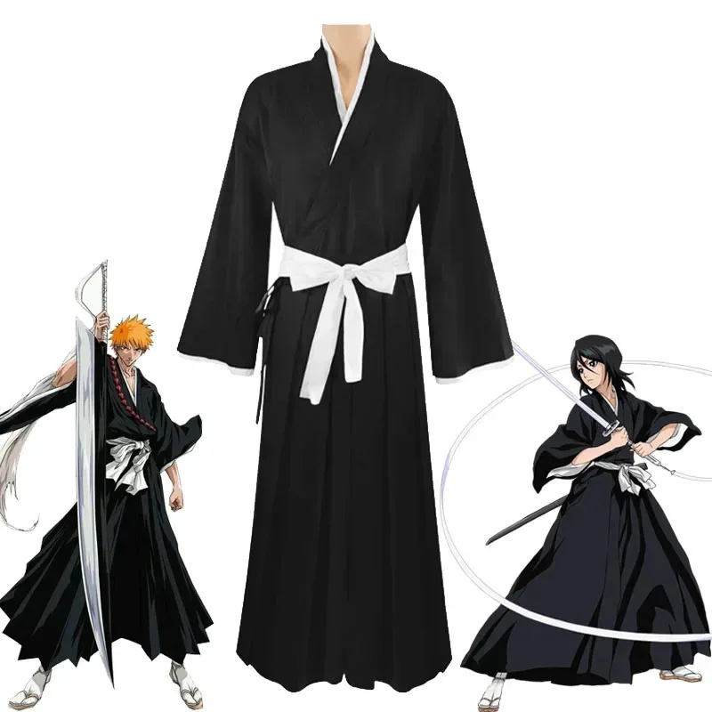 

NewCosplay Full Outfit Costumes Bleach Rukia Kurosaki Ichigo Die Pa Soul Society Shinigami Kimono Thousand-Year Bloox;3,v'9.e;7'