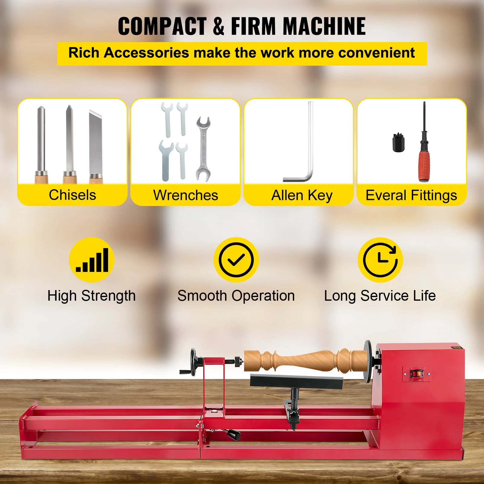 VEVOR Wood Turning Lathe 14\