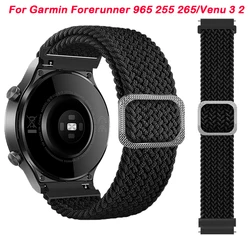 22mm Nylon Strap For Garmin Forerunner 965 745 255 265 Bracelet Wristband For Garmin Vivoactive 4 Venu 3 2 Smart Watch Band