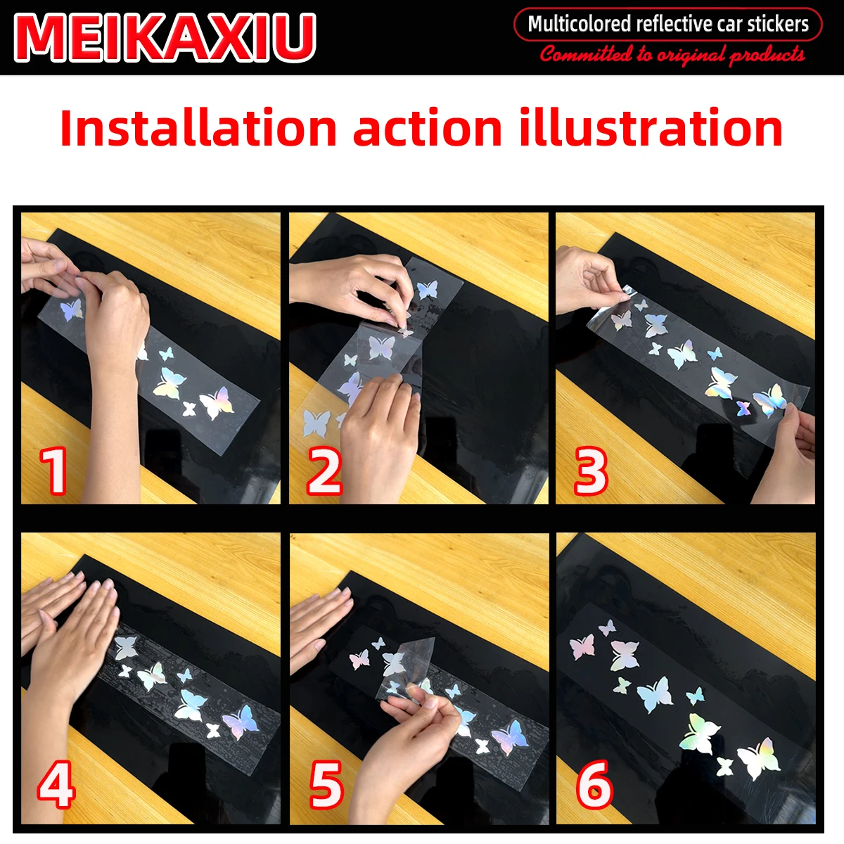 جديد بريق جميل فراشة Blingbling سيارة لاصقة تزيين ملصق جسم باب السيارة