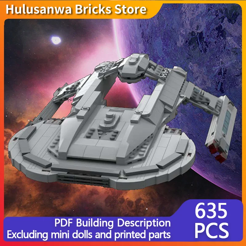 

Популярная модель движения MOC, строительные кирпичи, космический боевой линкор, модульная технология, подарки, праздник, сборка, детские игрушки, костюм