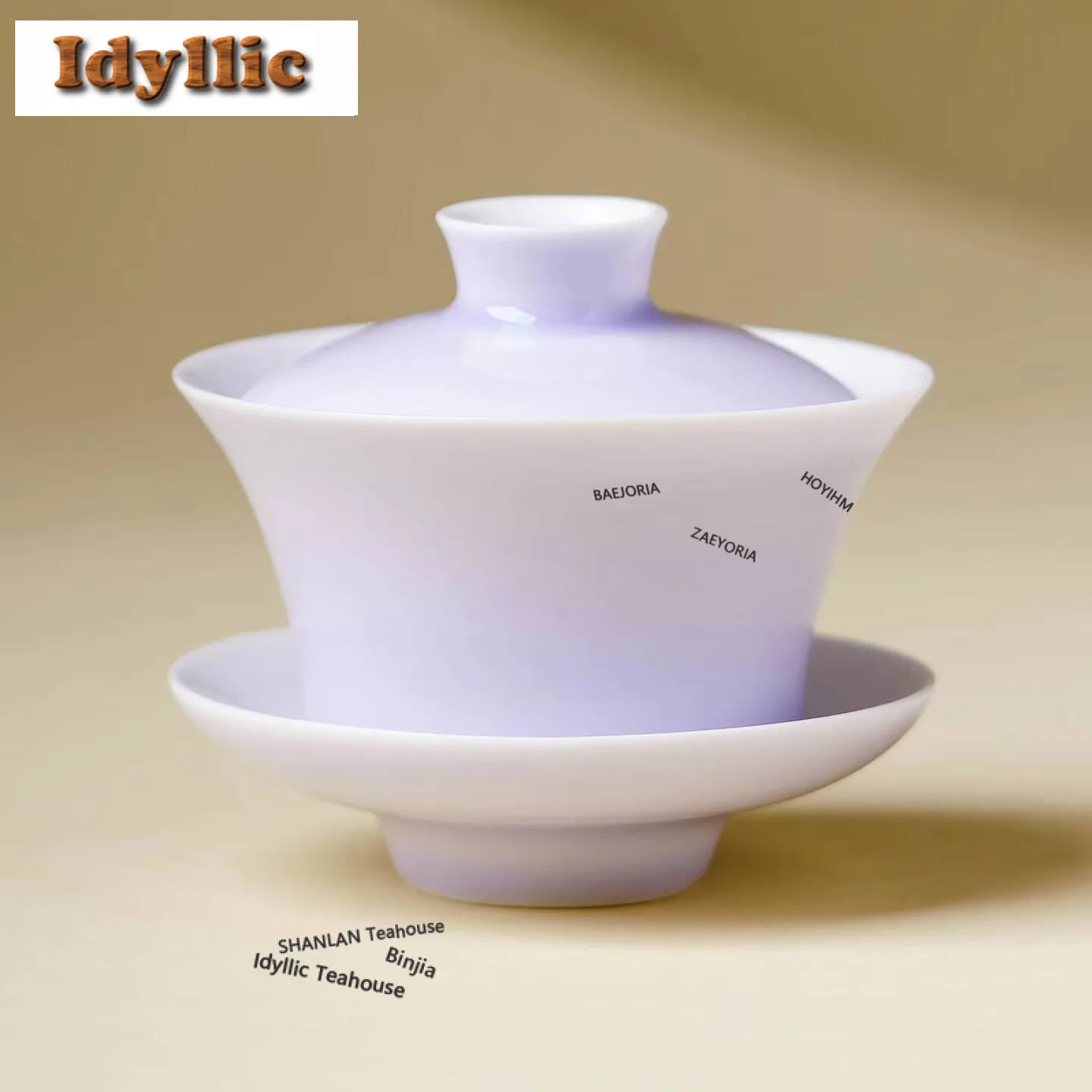 

Lilac Purple Gaiwan Antique Tea Tureen Household Tea Bowl With Lid Kit Tea Making Cover Bowl Tableware Supplies Collection Craft