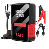 Car Jump Starter Air Pump 4 in 1 Portable 150PSI Air Compressor Battery Booster With Power Bank LED Light For 12V Cars