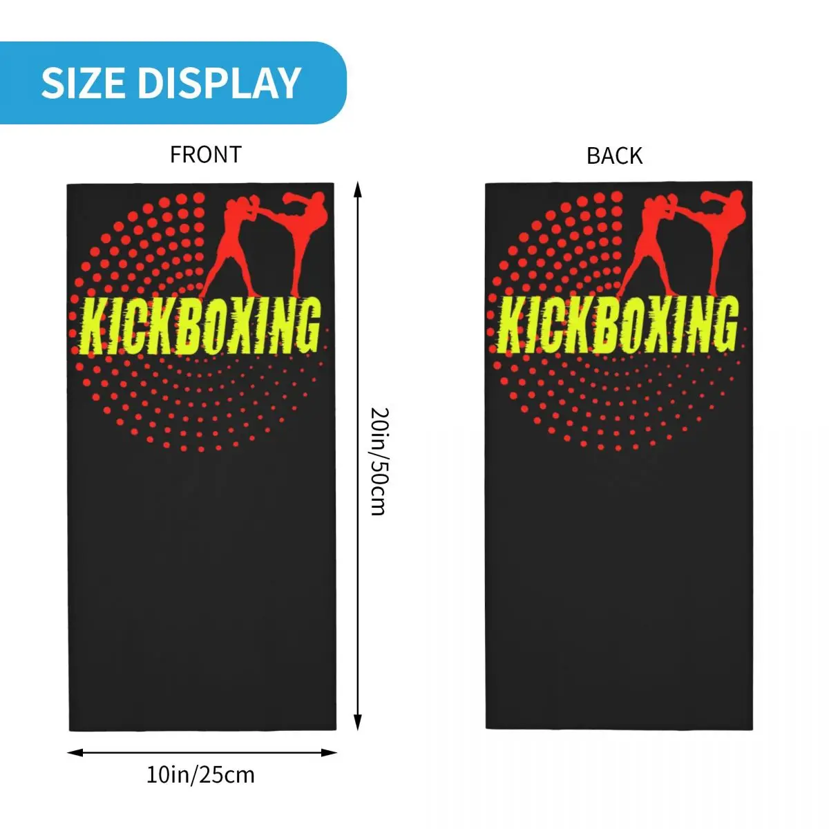 K-1 Kickboxing World GP Bandana Neck Cover Printed Magic Scarf Multifunction Balaclava Riding Unisex Adult Washable