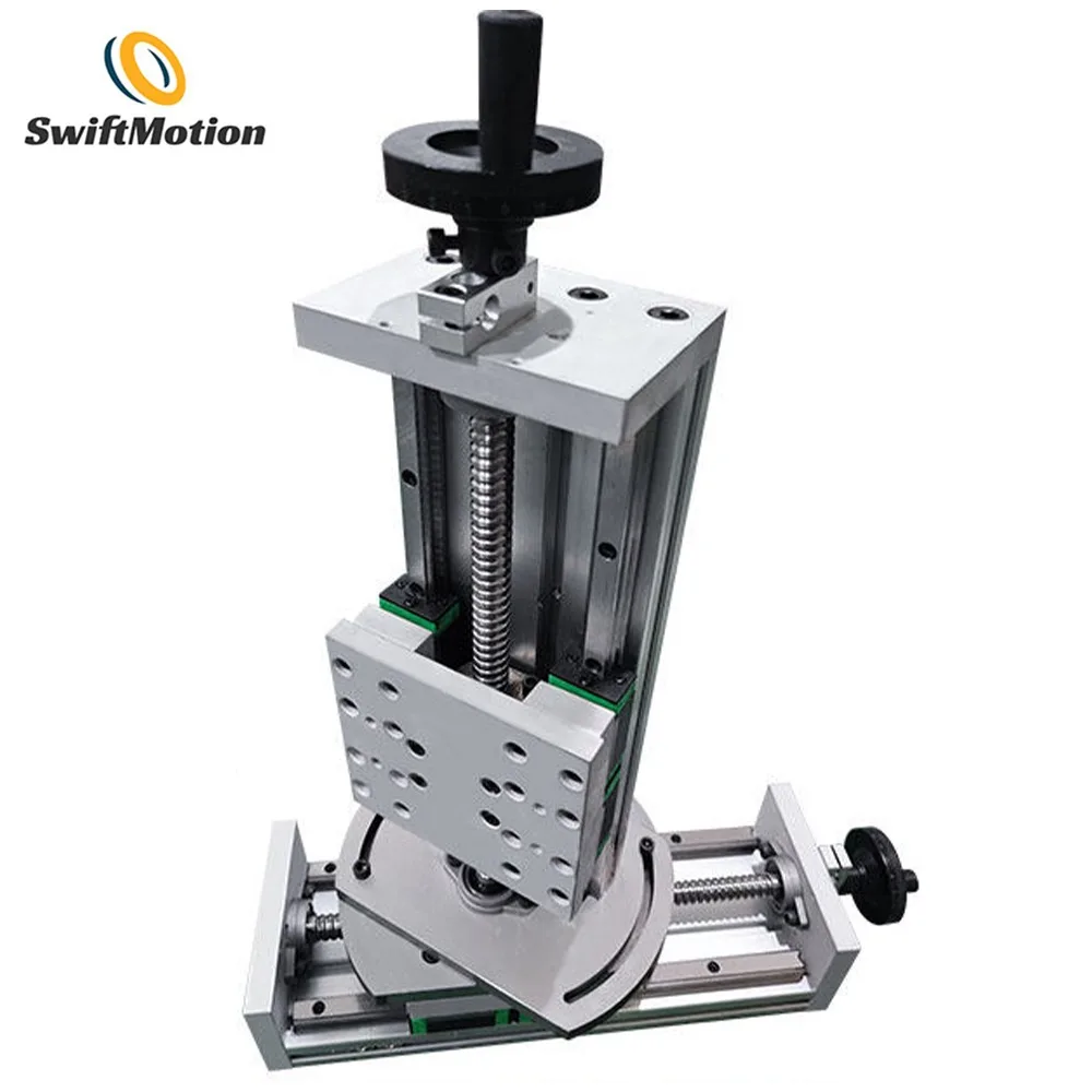 

Manual XYZ Linear Stage Rotary Lift Platform Handwheel Trapezoidal Lead Screw Precision Cross Slide with Digital Display