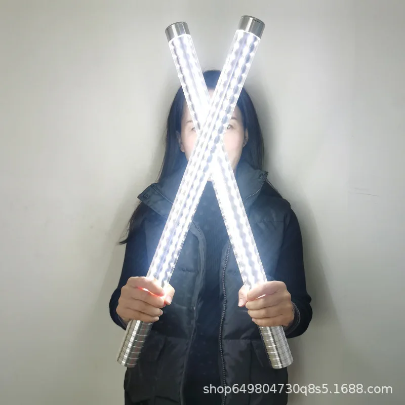 

Bar LED lengthened aluminum alloy flash stick lengthened luminous gogo point dance warm-up nightclub KTV flash