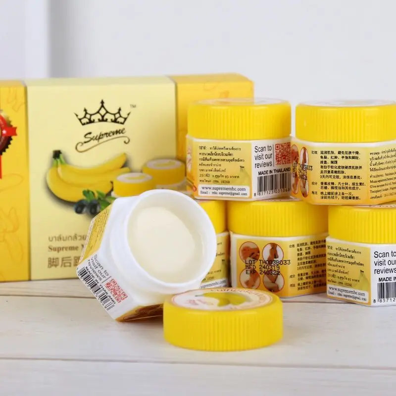 Imported Thai Banana Hand Cream Anti-cracking and Moisturizing with Banana Scent Genuine for Travel Hand Creams & Lotions