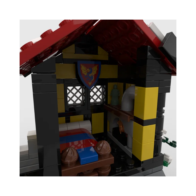 القرون الوسطى التنين القلعة اللبنات ملحمة التنين المحارب القلعة أطقم منمذجة الخيال فارس الطوب مجموعة للكبار عرض هدية