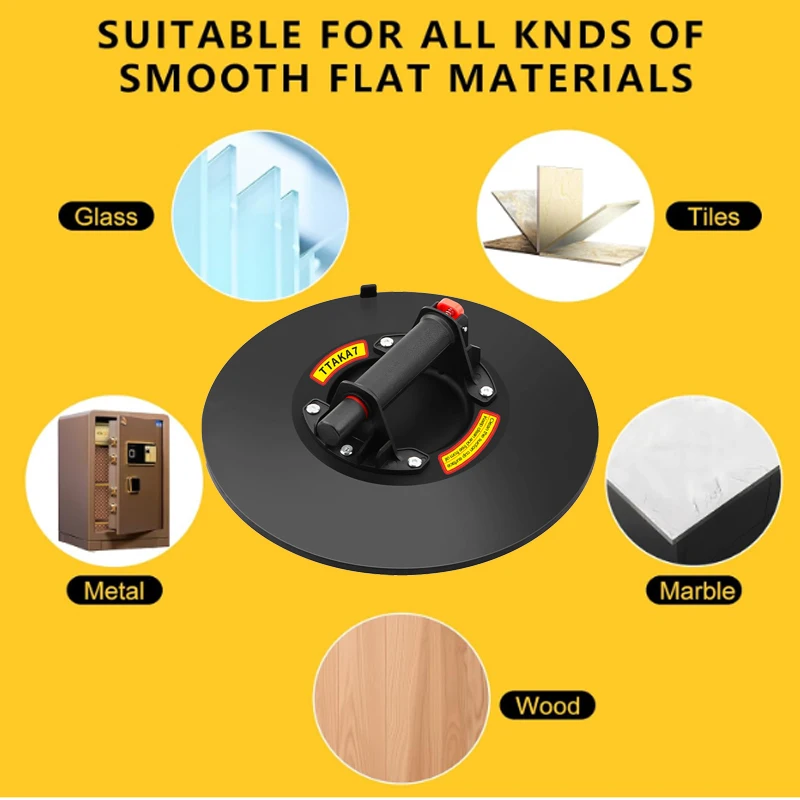 

NEW Vacuum Suction Cup 250kg Loading Capacity Heavy Duty Vacuum Spreader for Tile Adsorption 14 Inch Cup Glass Granite Lifting