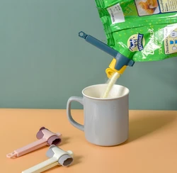 Food Storage Bag Sealing Clips Plastic Cap Sealer Clip With Pour Spouts Snack Candy Storage Fresh Clamp Kitchen Organizer