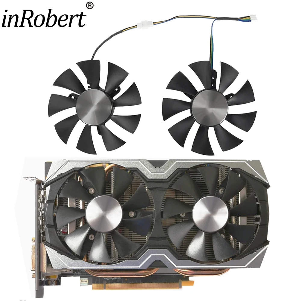 

New 85MM GA91S2H GFY09010E12SPA 4PIN Cooler Fan Replace For ZOTAC GeForce GTX 1060 AMP Edition GTX 1070 Mini Graphics Card Fans