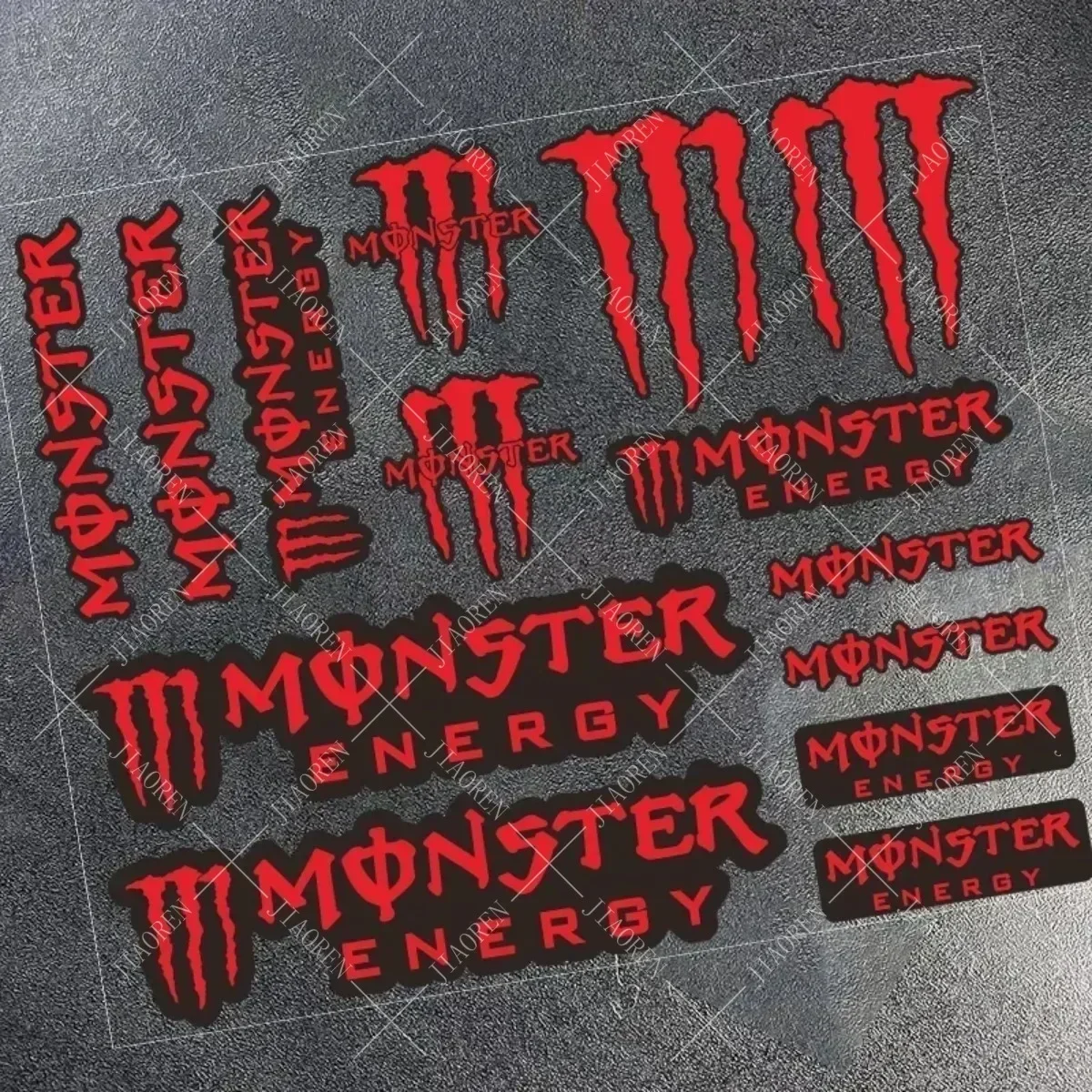 For Monster and Energy Motorcycle Side Strip Sticker Car Vinyl Decal  All Motorcycle Sticker Reflective Stickers Car Decoration