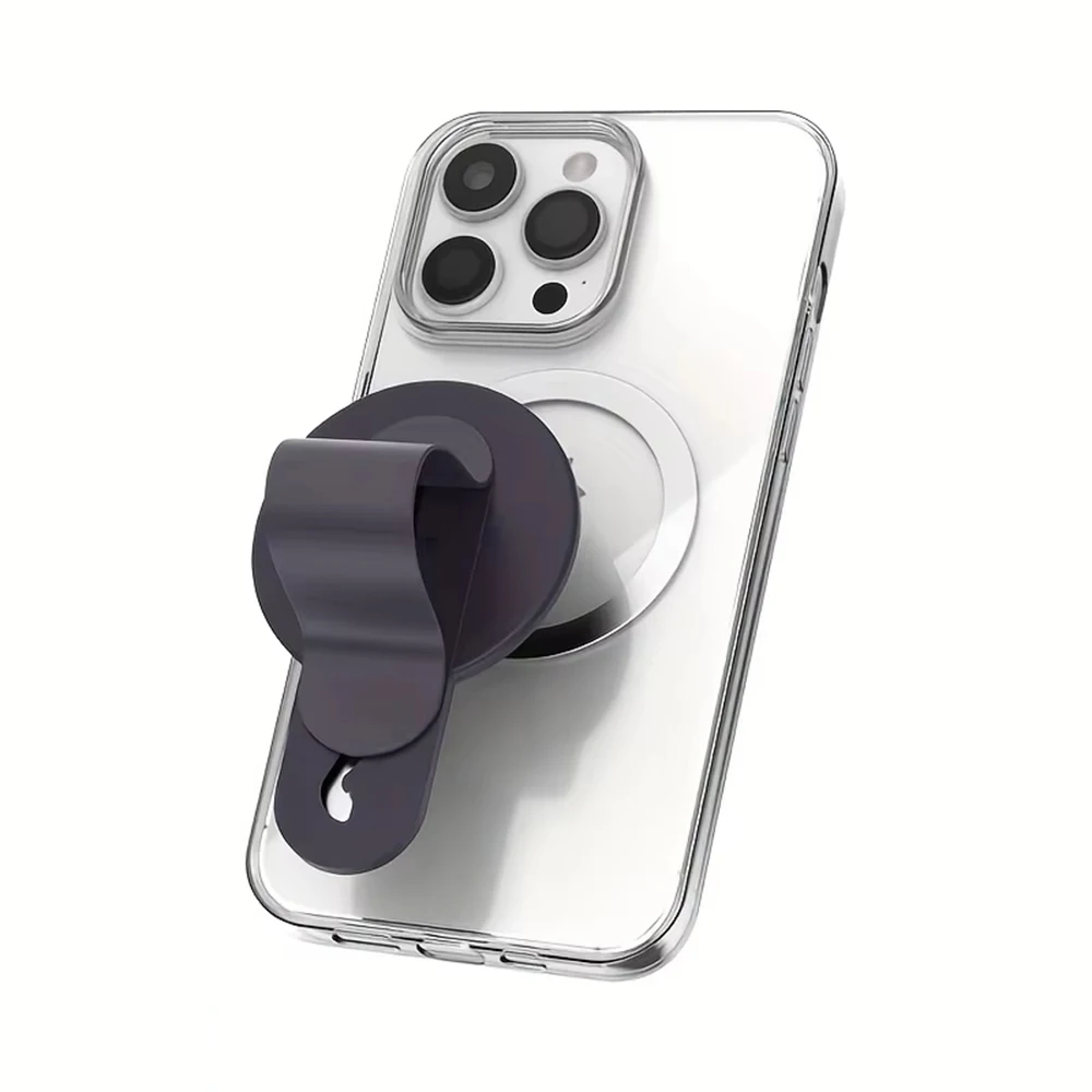 Universal Magnetic Magsafe Cell Phone Grip Holder Finger Ring Magnet Grip Talk Stand Foldable Adjustable Mobile Phone Stand