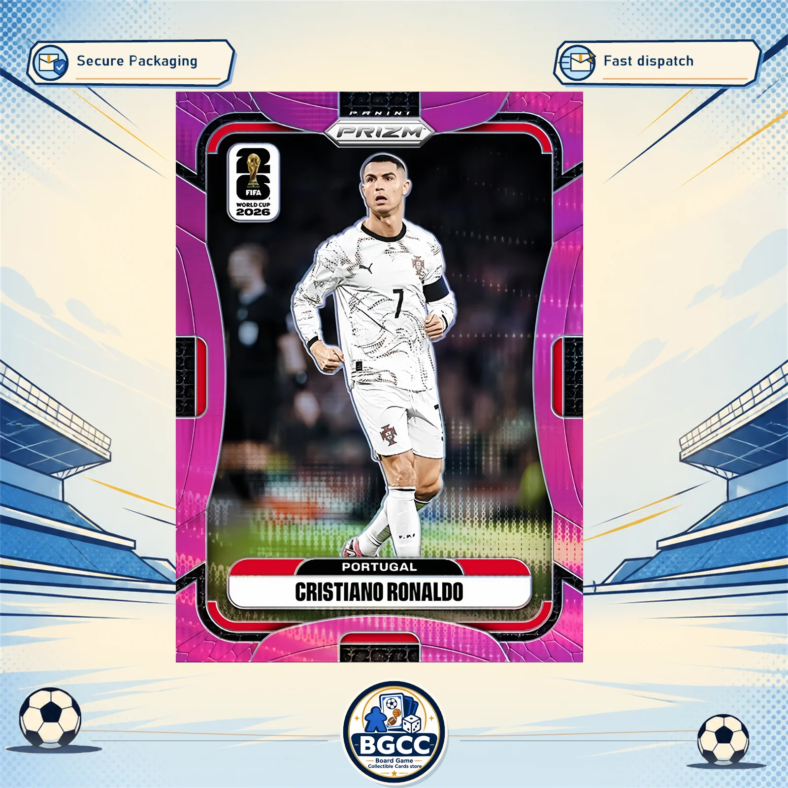 DIY Panini Homemade Football Signature Collection Card FIFA World Cup Ronaldo Messi Mbappe Snake Skin Prizm Series
