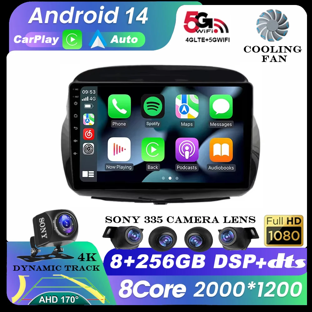 

Android 14 For Honda FRV FR-V EDIX 2004 2005 2006 2007 2008 2009 Stereo GPS Navigation Head Unit Auto Radio Video Player