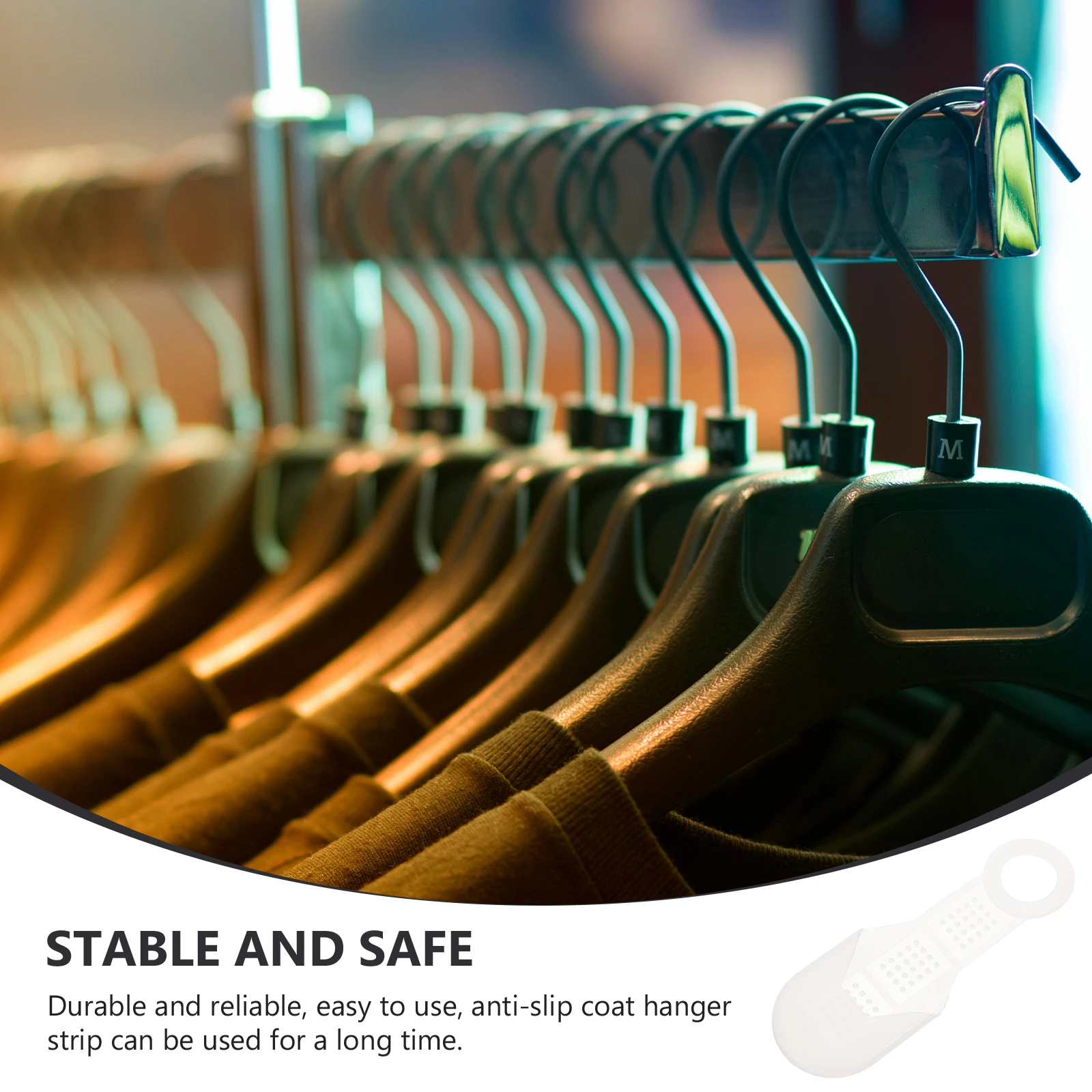 

10Pcs Non-Slip Hanger Grips Easy Install Clothing Accessories for Home Wardrobe Hotel Clothing Shop Use Hanger Grips