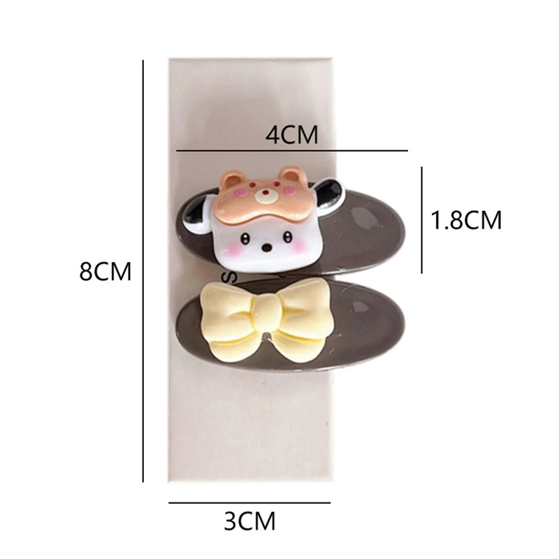 1Pair Cute Cartoon Hair Clip Fashion Duckbill Hair Clip Sweet Side Clip For Women Girls Exquisite Hair Accessories Gifts