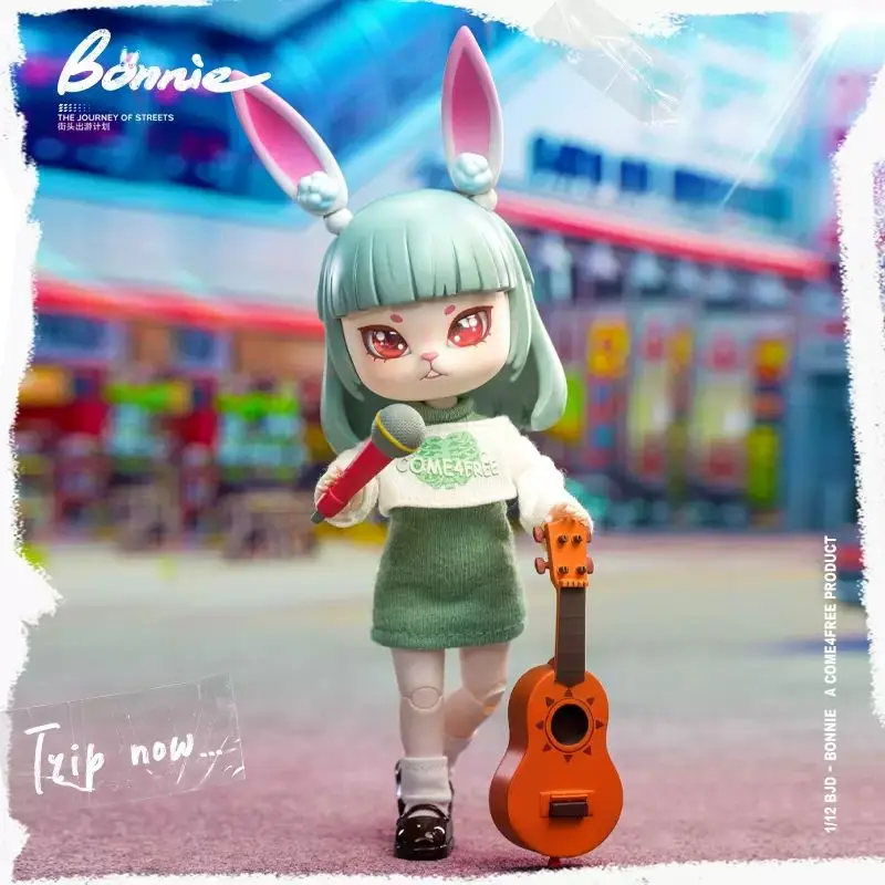 Bonnie Rabbit Street Travel Plan Series Blind Box BJD 1/12 Action Figure Kawaii Dolls Mystery Box Adult Kids Toy Surprise Gift