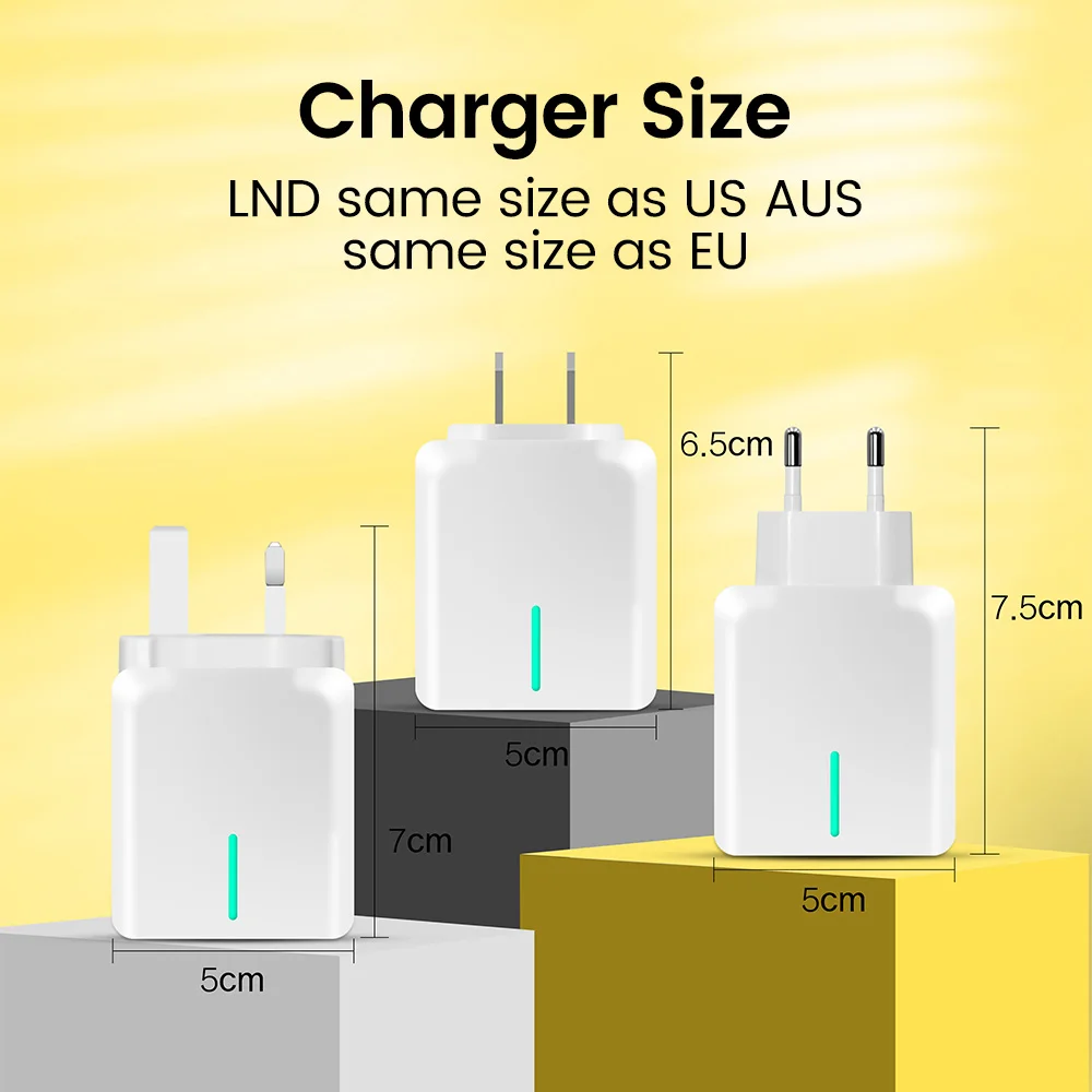 Olaf 66W USB Charger Type C QC3.0 Fast Charging PD USB Charger Wall Adapter For iPhone Xiaomi Samsung Huawei Phone Quick Charge