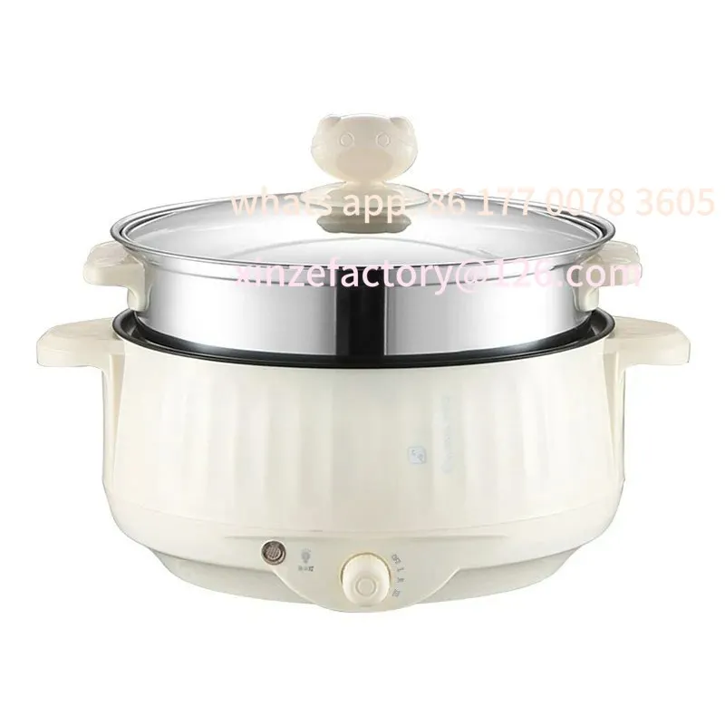 Customizable Multi Cookers Single/Double Layer Electric Pot 1-2 People Household Non-stick Pan Hot Pot Rice Cooker Cooking