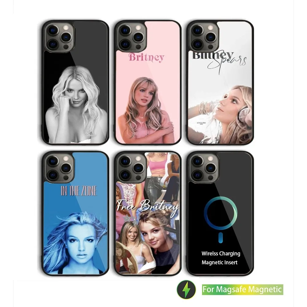 Britney Spears Singer Phone Case For iPhone 16,15,14,13,12,11,Plus,Pro,Max Mini Magsafe Magnetic Wireless Charging